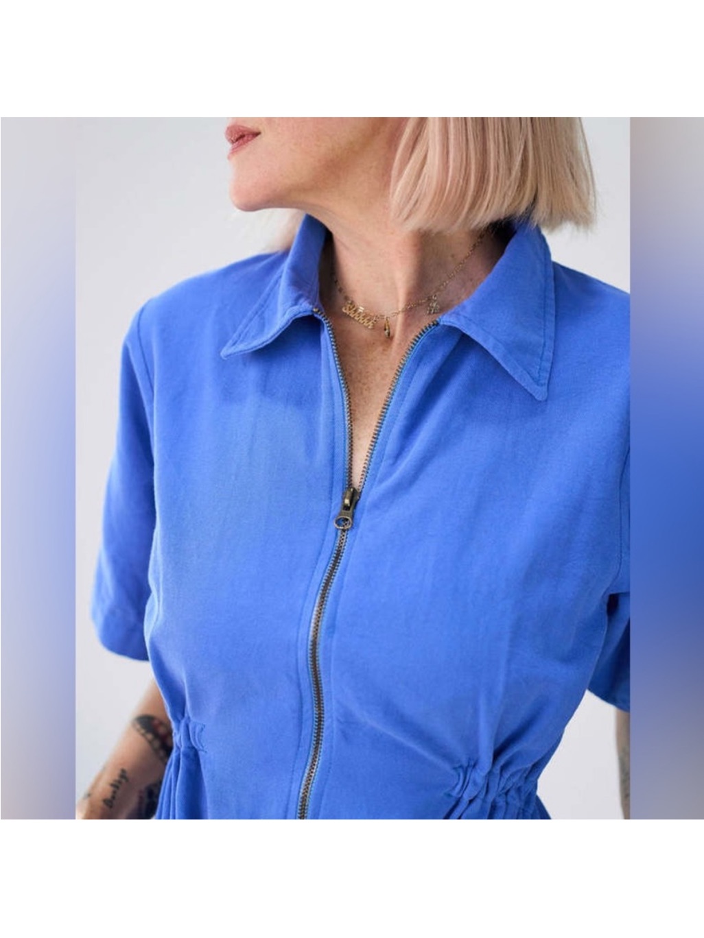 Noble Utility Dress French Blue Large — image 3 of 8